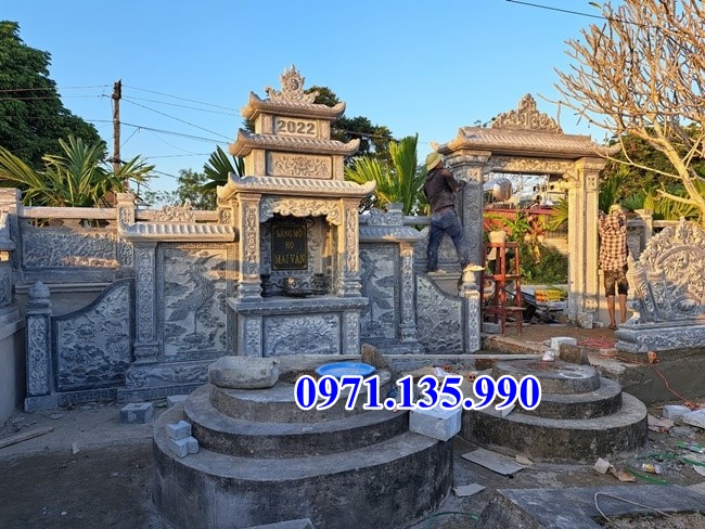 Gia lai^ lăng mộ đá xanh rêu đẹp bán