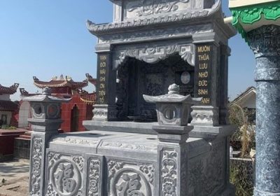 Lào cai^ làm mộ bằng đá ba mái đẹp bán