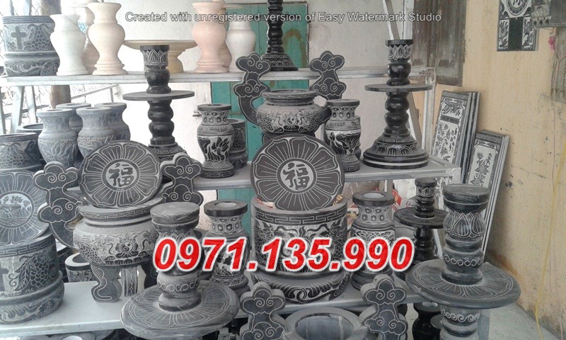 mẫu bộ bát hương đá đẹp bán quảng trị 22