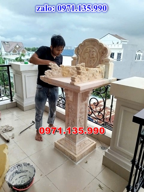 am thờ thần linh, am để tro cốt, am thờ trước nhà, kích thước am thờ, giá bán am thờ,