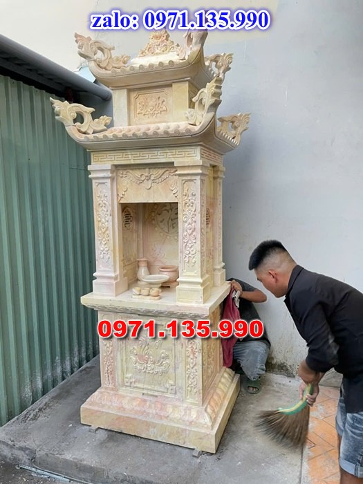 am thờ thần linh, am để tro cốt, am thờ trước nhà, kích thước am thờ, giá bán am thờ,
