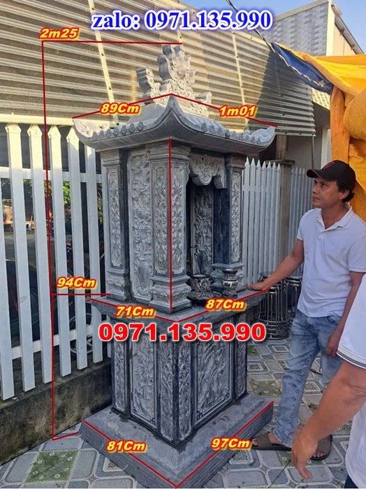 am thờ thần linh, am để tro cốt, am thờ trước nhà, kích thước am thờ, giá bán am thờ,