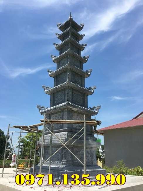 mẫu mộ tháp đá phật sư chùa đẹp bán thành phố Móng Cái