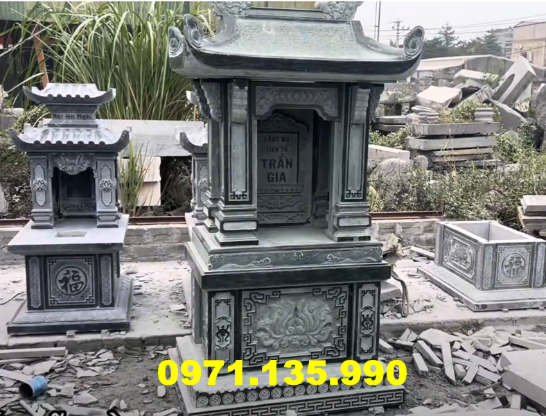 Am thờ đá đựng hũ hài cốt bán thành phố Mỹ Tho