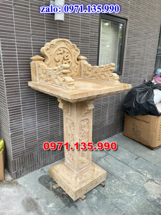bàn thờ bằng đá, giá bán bàn thờ đá, kích thước bàn thờ đá, bàn thờ thần linh, bàn thờ nghĩa trang,