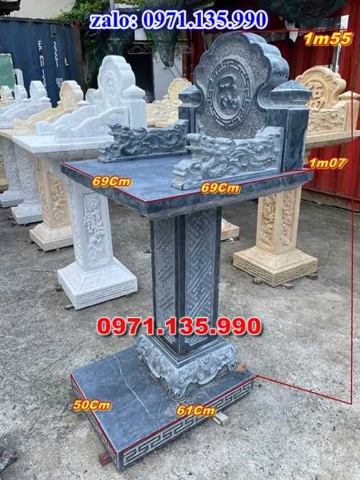 bàn thờ bằng đá, giá bán bàn thờ đá, kích thước bàn thờ đá, bàn thờ thần linh, bàn thờ nghĩa trang,