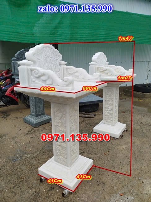 bàn thờ bằng đá, giá bán cây hương đá, kích thước cây hương đá, bàn thờ thần linh, bàn thờ nghĩa trang,