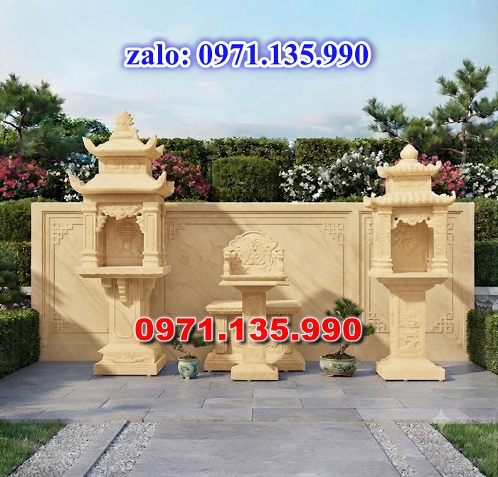 bàn thờ thiên địa, bàn thờ ông thiên, bàn thờ bằng đá, giá bán bàn thờ đá, kích thước bàn thờ đá, bàn thờ thần linh, bàn thờ nghĩa trang,