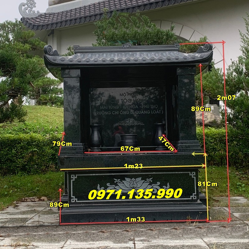 Am thờ đá đựng hũ hài cốt bán huyện Cái Bè