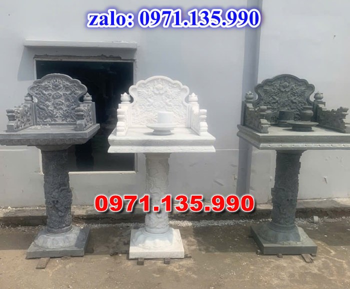 bàn thờ bằng đá, giá bán cây hương đá, kích thước cây hương đá, bàn thờ thần linh, bàn thờ nghĩa trang,