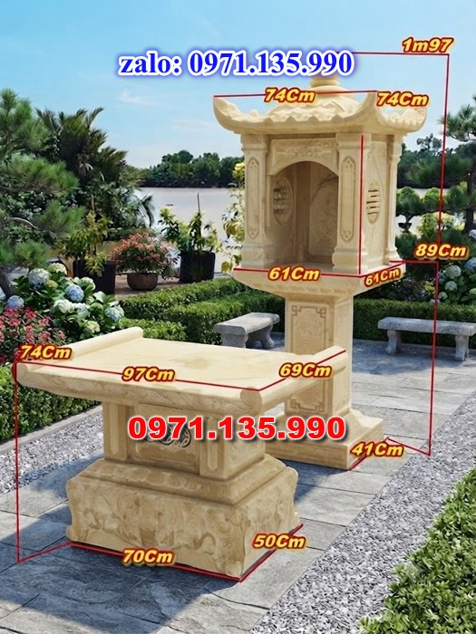 bàn thờ thiên địa, bàn thờ ông thiên, bàn thờ bằng đá, giá bán bàn thờ đá, kích thước bàn thờ đá, bàn thờ thần linh, bàn thờ nghĩa trang,