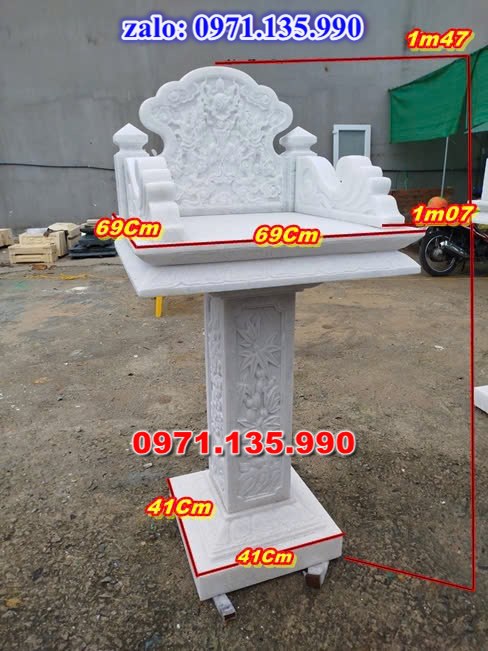 bàn thờ bằng đá, giá bán bàn thờ đá, kích thước bàn thờ đá, bàn thờ thần linh, bàn thờ nghĩa trang,