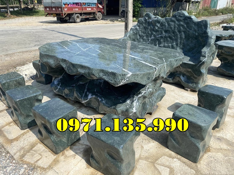 203- Mẫu Bộ bàn ghế bằng đá đẹp bán tiền giang