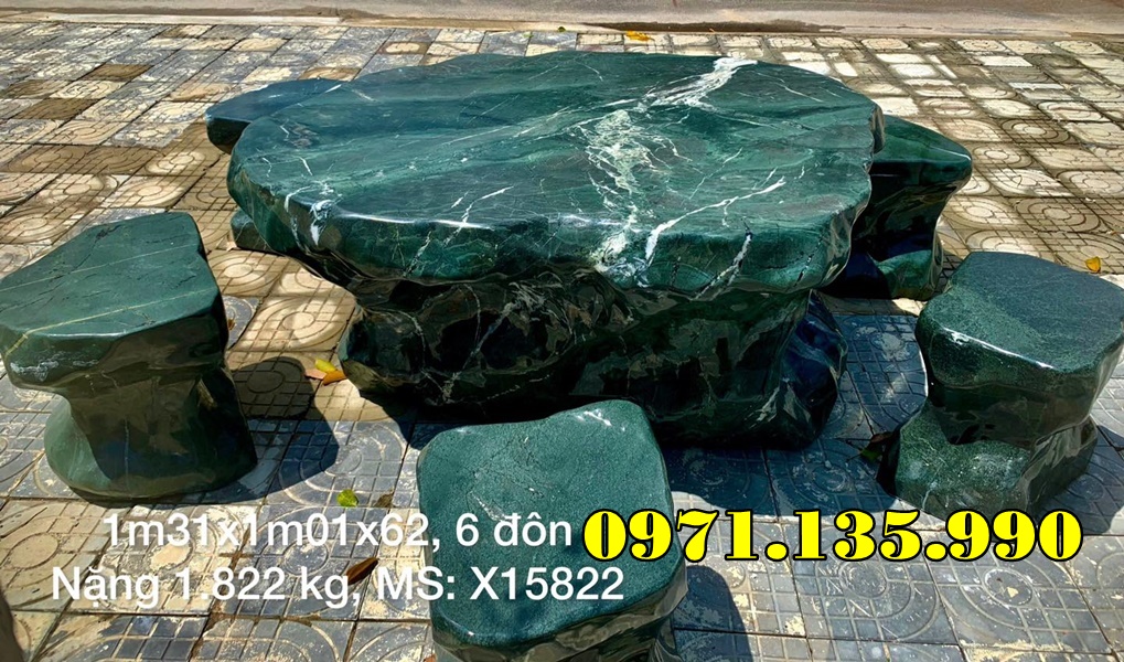 210- Mẫu Bộ bàn ghế bằng đá đẹp bán Cà Mau