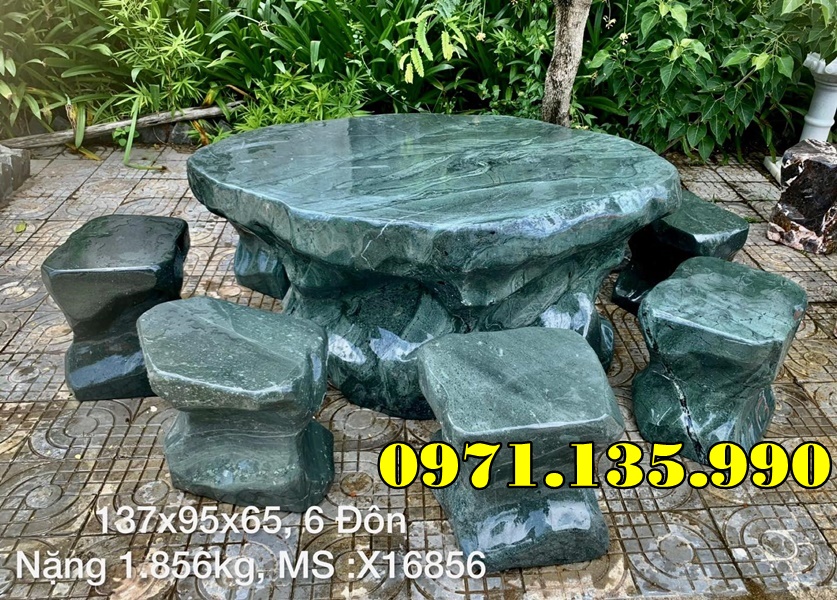 211- Mẫu Bộ bàn ghế bằng đá đẹp bán bến tre