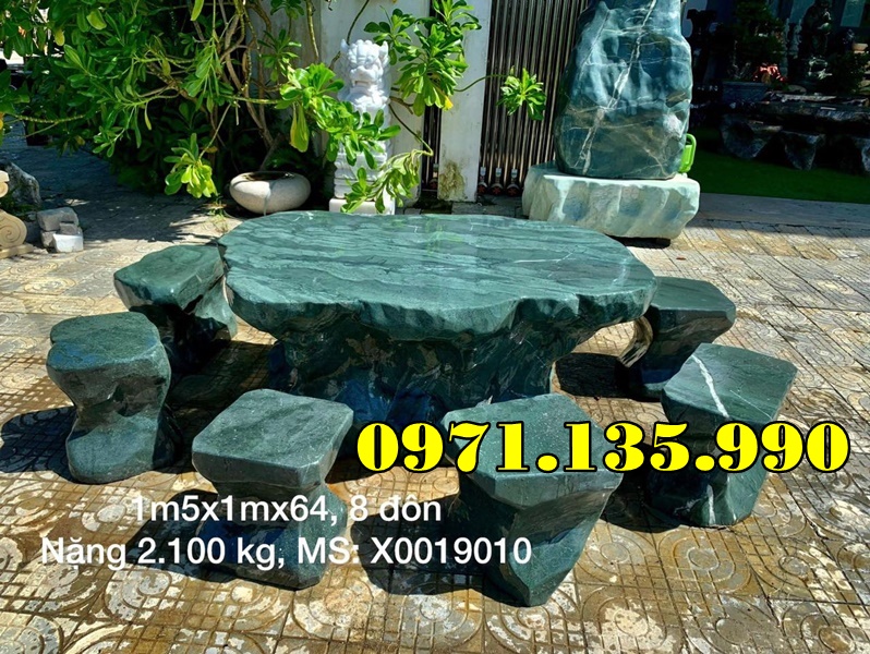 229- Mẫu Bộ bàn ghế bằng đá đẹp bán bình định