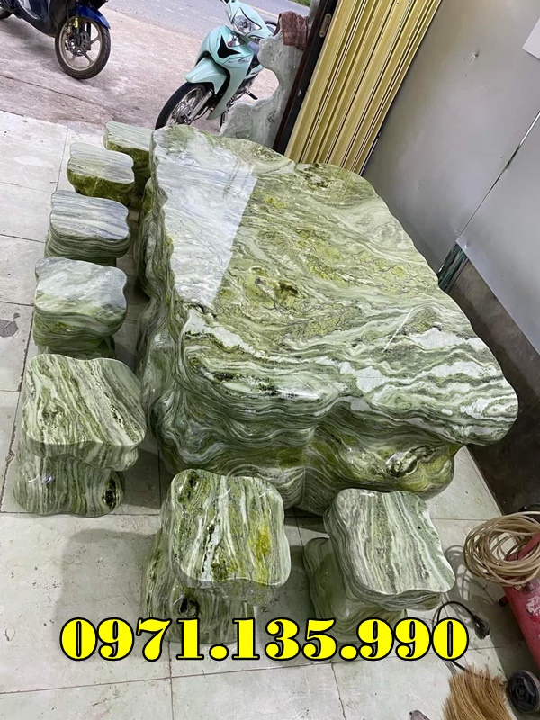 236- Mẫu Bộ bàn ghế bằng đá đẹp bán hà tĩnh