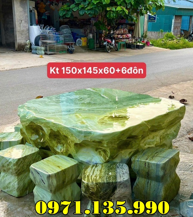 237- Mẫu Bộ bàn ghế bằng đá đẹp bán nghệ an