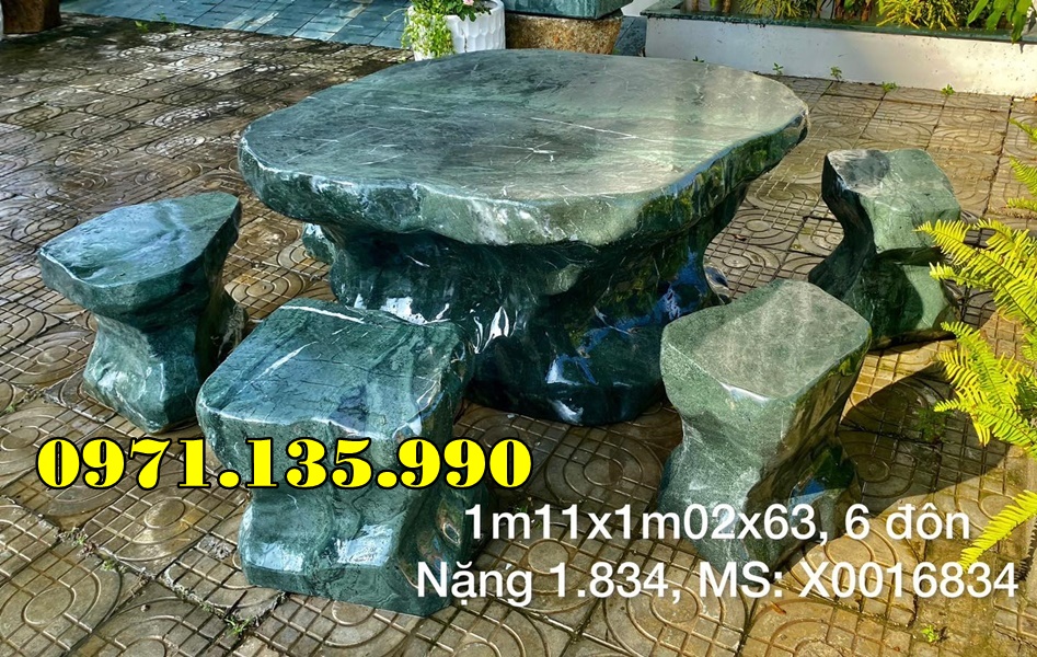 238- Mẫu Bộ bàn ghế bằng đá đẹp bán thanh hóa