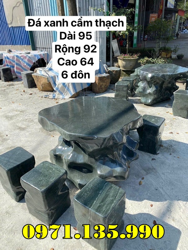 243- Mẫu Bộ bàn ghế bằng đá đẹp bán yên bái