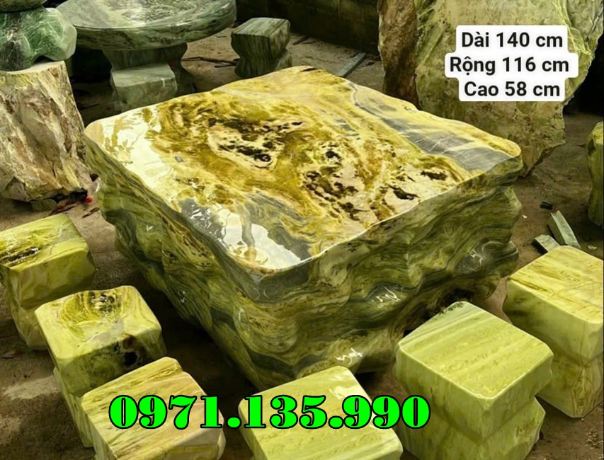 247- Mẫu Bộ bàn ghế bằng đá đẹp bán phú thọ
