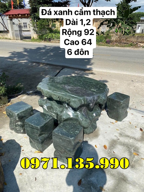 255- Mẫu Bộ bàn ghế bằng đá đẹp bán hải phòng