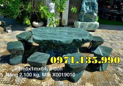 259- Mẫu Bộ bàn ghế bằng đá đẹp bán bắc giang