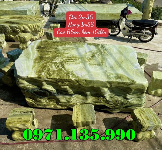 260- Mẫu Bộ bàn ghế bằng đá đẹp bán hà nội