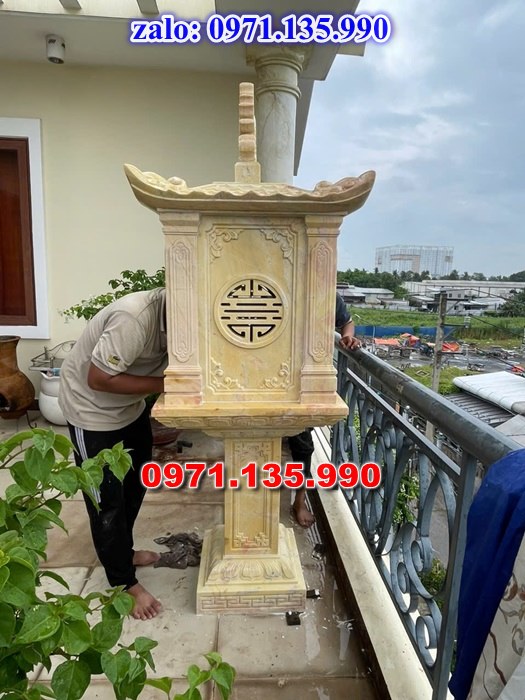 am thờ thần linh, am để tro cốt, am thờ trước nhà, kích thước am thờ, giá bán am thờ,