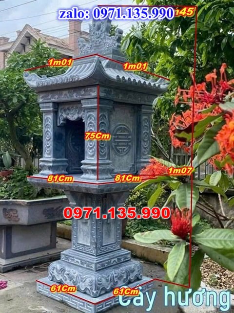 bàn thờ bằng đá, giá bán cây hương đá, kích thước cây hương đá, bàn thờ thần linh, bàn thờ nghĩa trang,