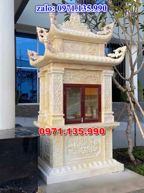 am thờ thần linh, am để tro cốt, am thờ trước nhà, kích thước am thờ, giá bán am thờ,