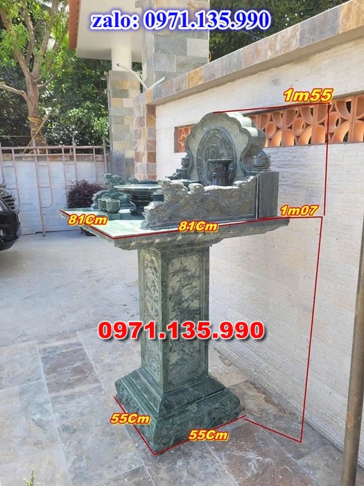 bàn thờ thiên địa, bàn thờ ông thiên, bàn thờ bằng đá, giá bán bàn thờ đá, kích thước bàn thờ đá, bàn thờ thần linh, bàn thờ nghĩa trang,