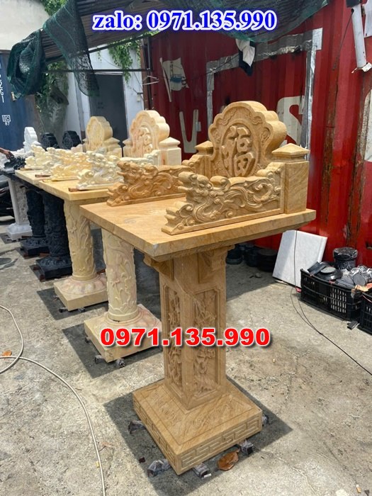 bàn thờ bằng đá, giá bán cây hương đá, kích thước cây hương đá, bàn thờ thần linh, bàn thờ nghĩa trang,