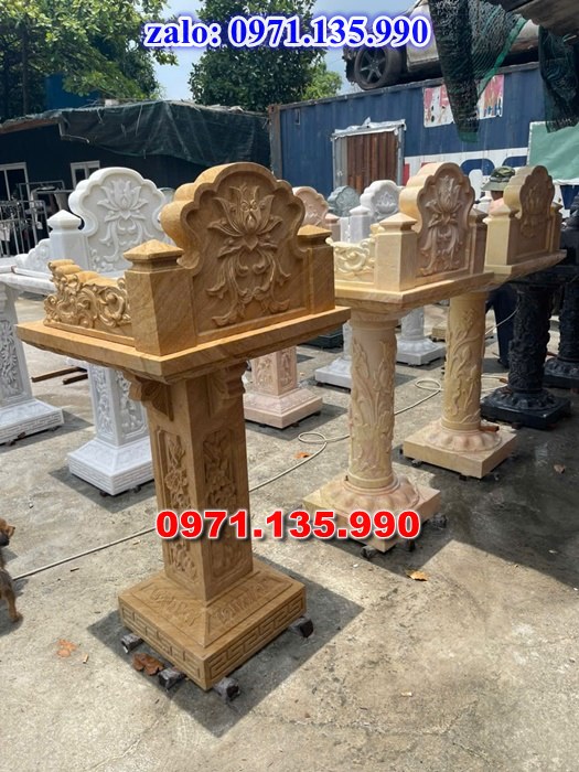 bàn thờ bằng đá, giá bán cây hương đá, kích thước cây hương đá, bàn thờ thần linh, bàn thờ nghĩa trang,