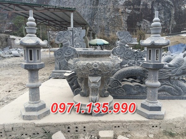 Mẫu lư hương đá nhà thờ đẹp bán tại Hậu Giang - đỉnh hương
