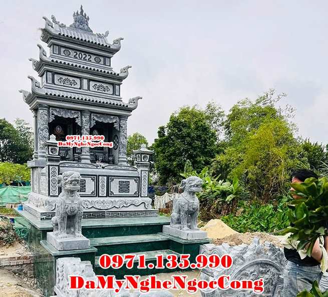 Mẫu mộ đá thờ lưu giữ hài cốt đẹp bán tại Thành phố Tân An