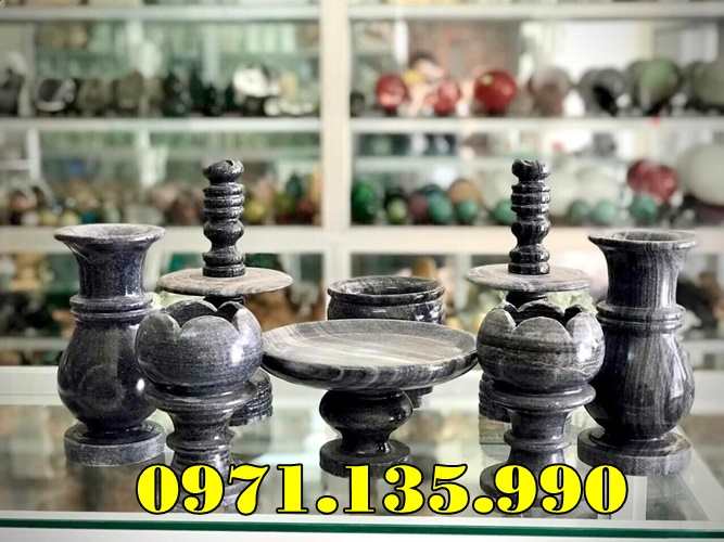 Bộ lư hương nhỏ đá đẹp bán bình định