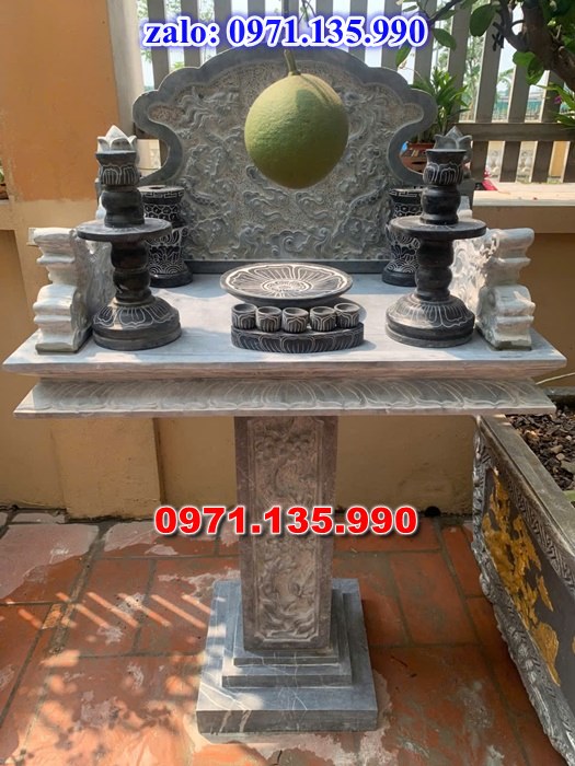 bàn thờ thiên địa, bàn thờ ông thiên, bàn thờ bằng đá, giá bán bàn thờ đá, kích thước bàn thờ đá, bàn thờ thần linh, bàn thờ nghĩa trang,