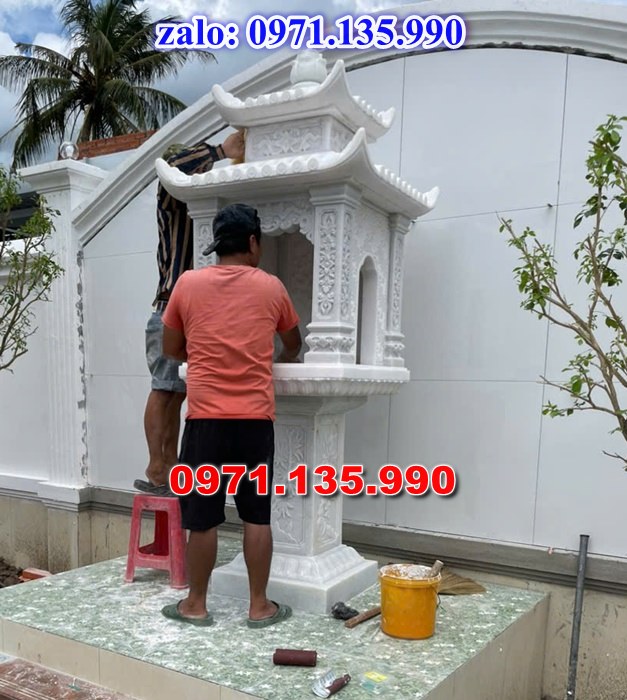am thờ thần linh, am để tro cốt, am thờ trước nhà, kích thước am thờ, giá bán am thờ,