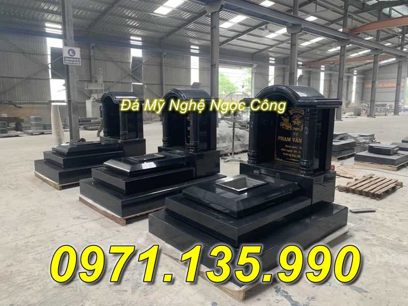 Mộ đá hoa cương nguyên khối đẹp bán tại tại lạng sơn