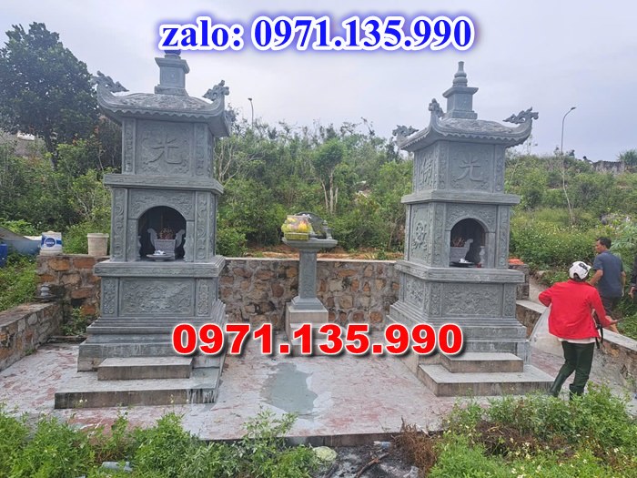 mộ tháp đá, bảo tháp đá, mộ tháp đá lục giác, mộ tháp đá để thờ tro cốt, giá bán mộ tháp bằng đá, thiết kế kích thước xây mộ tháp,
