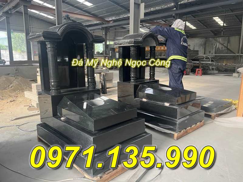 Mộ đá hoa cương nguyên khối đẹp bán tại tại quảng trị