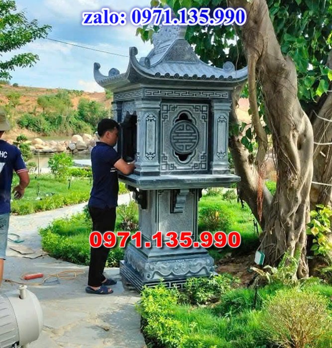 am thờ thần linh, am để tro cốt, am thờ trước nhà, kích thước am thờ, giá bán am thờ,