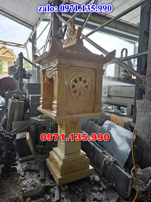 am thờ thần linh, am để tro cốt, am thờ trước nhà, kích thước am thờ, giá bán am thờ,