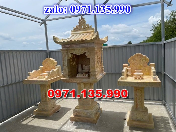 am thờ thần linh, am để tro cốt, am thờ trước nhà, kích thước am thờ, giá bán am thờ,