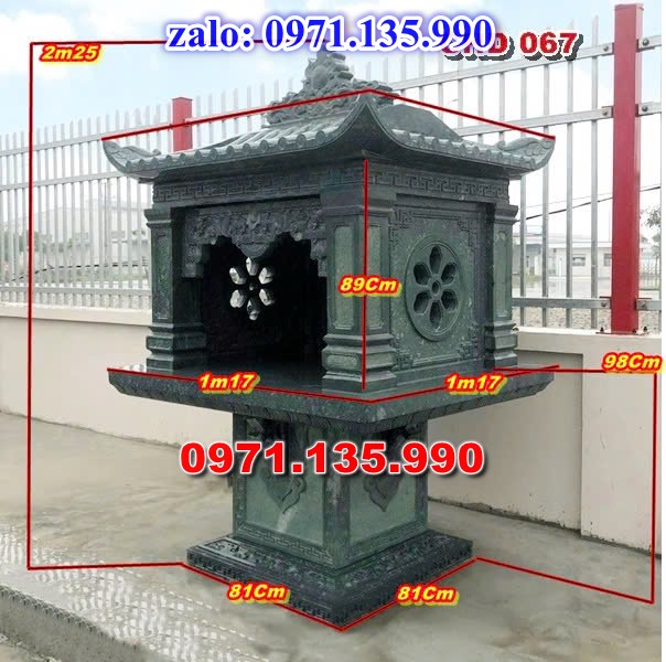 am thờ thần linh, am để tro cốt, am thờ trước nhà, kích thước am thờ, giá bán am thờ,