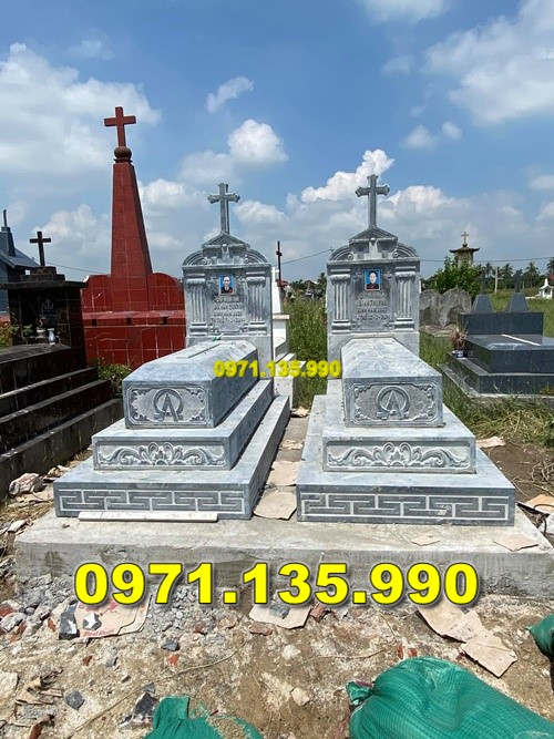 83 Mộ đá công giáo bán lạng sơn - lăng mộ đạo giá rẻ