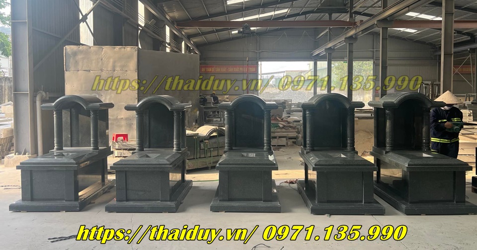 Kích thước thông dụng của mộ đá hoa cương nguyên khối