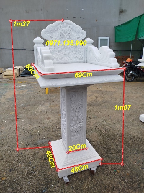 70- Bán Sẵn Bàn Thờ Ông Thiên Đá Xanh Bán TP HCM - Sài Gòn Mẫu 5