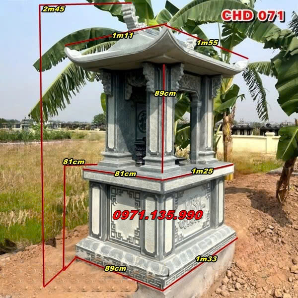 Hoa Văn Thường Được Chạm Khắc Trên Miếu Thờ Vong Hồn Bằng Đá